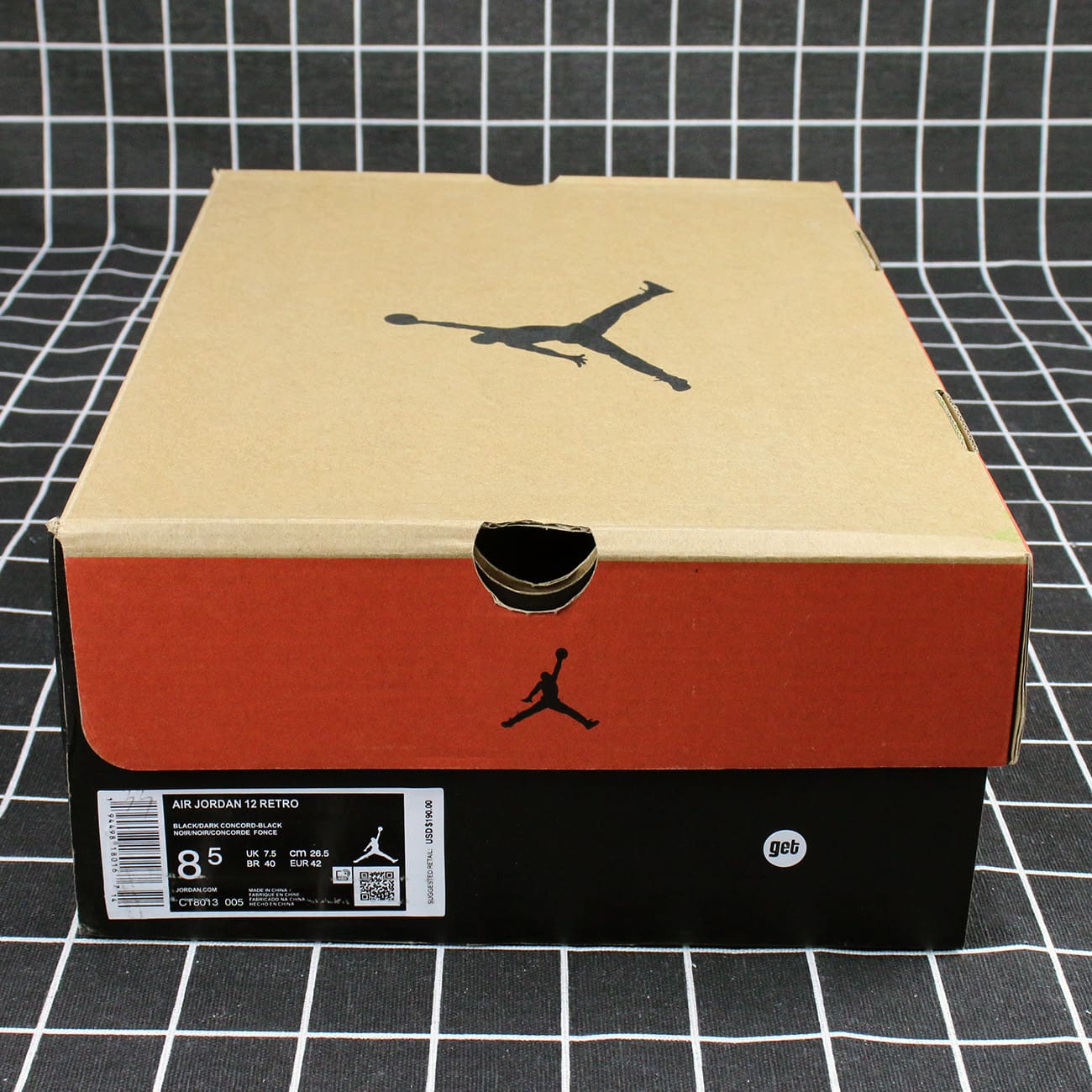 Jordan 12 Retro Black Dark Concord Replica