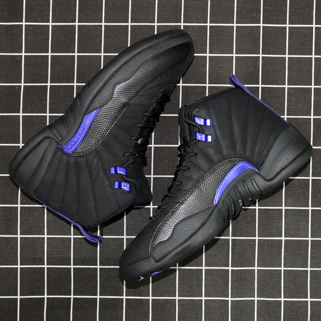 Jordan 12 Retro Black Dark Concord Replica