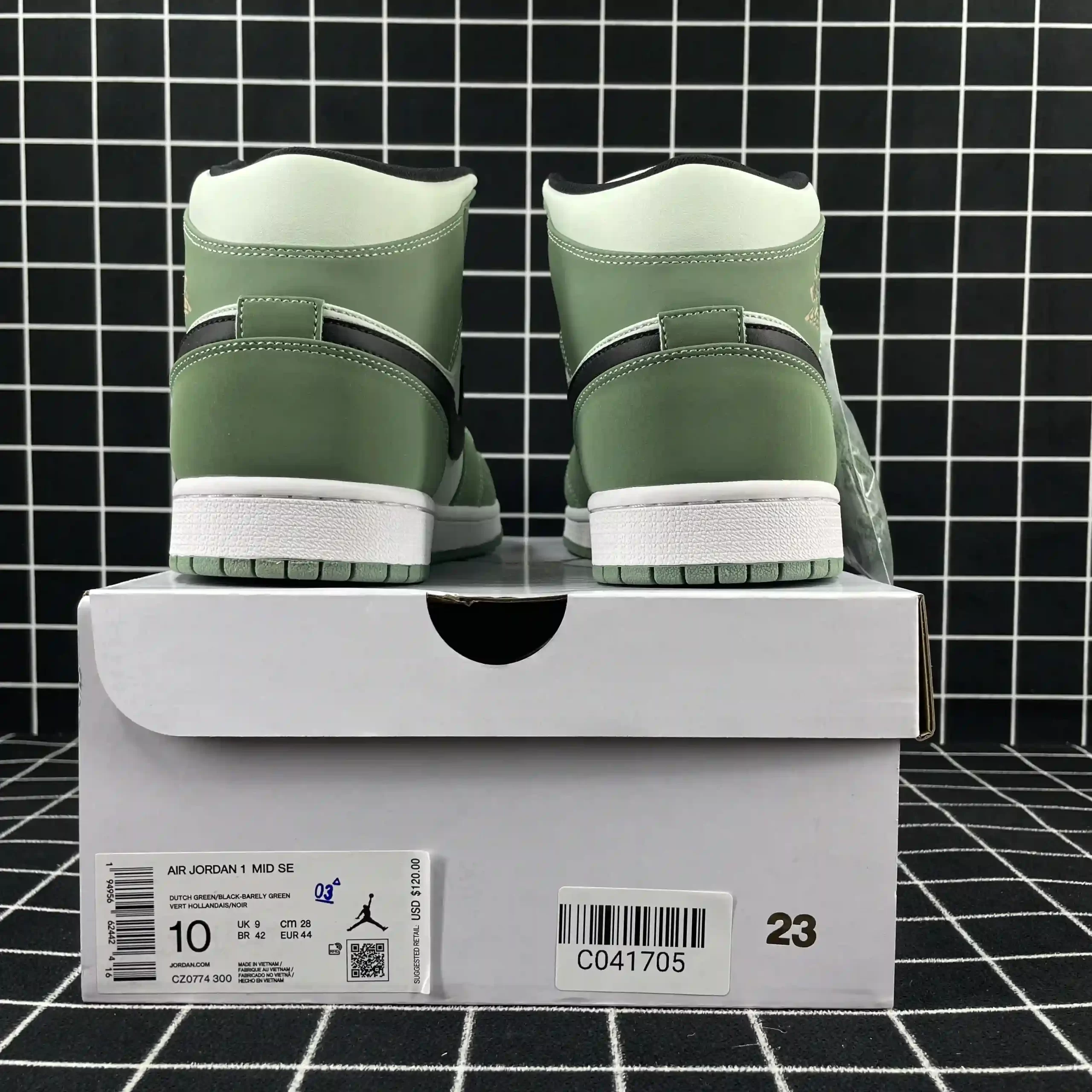 Air Jordan 1 Mid Dutch Green (W) Replica