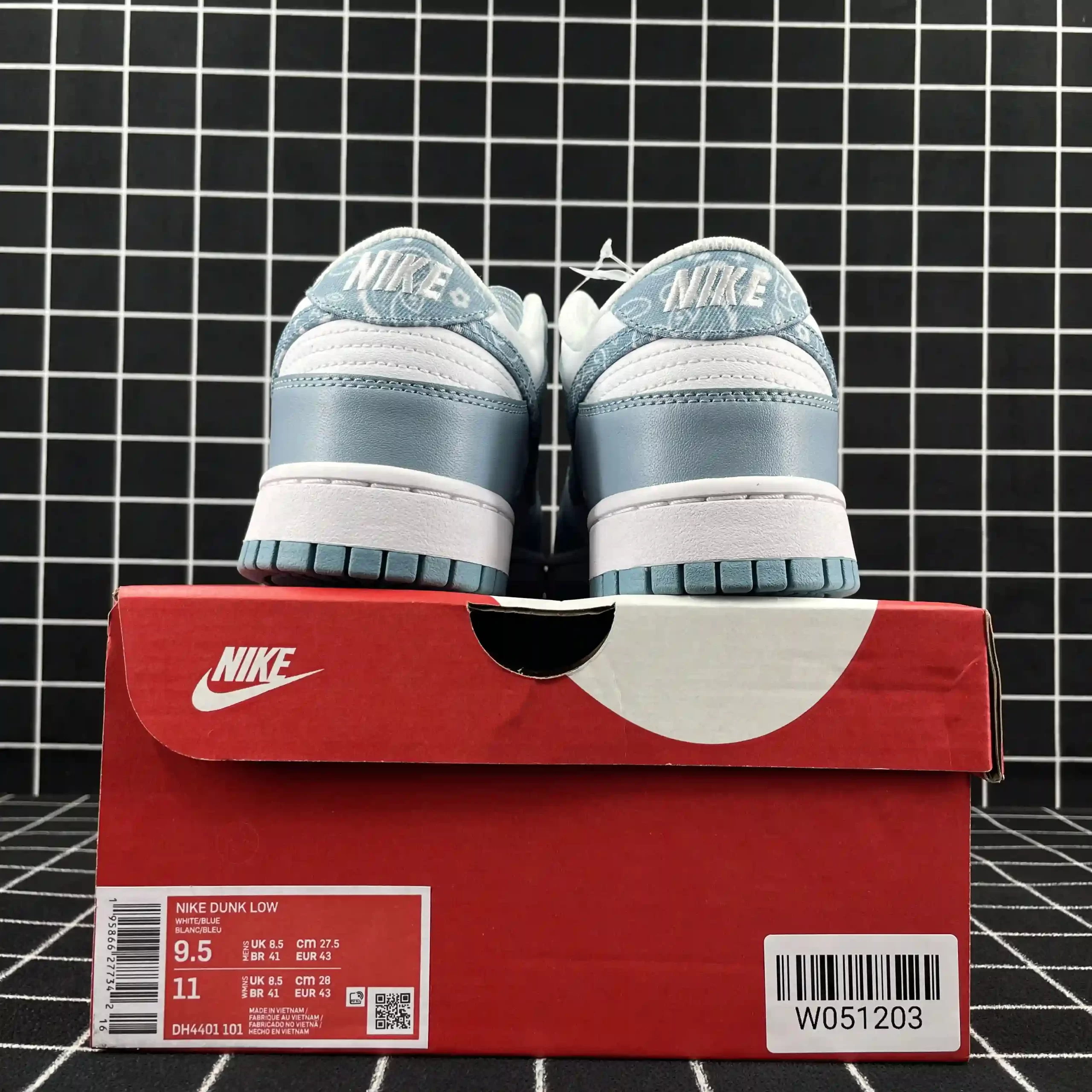 Nike Dunk Low Essential Paisley Pack Worn Blue Replica