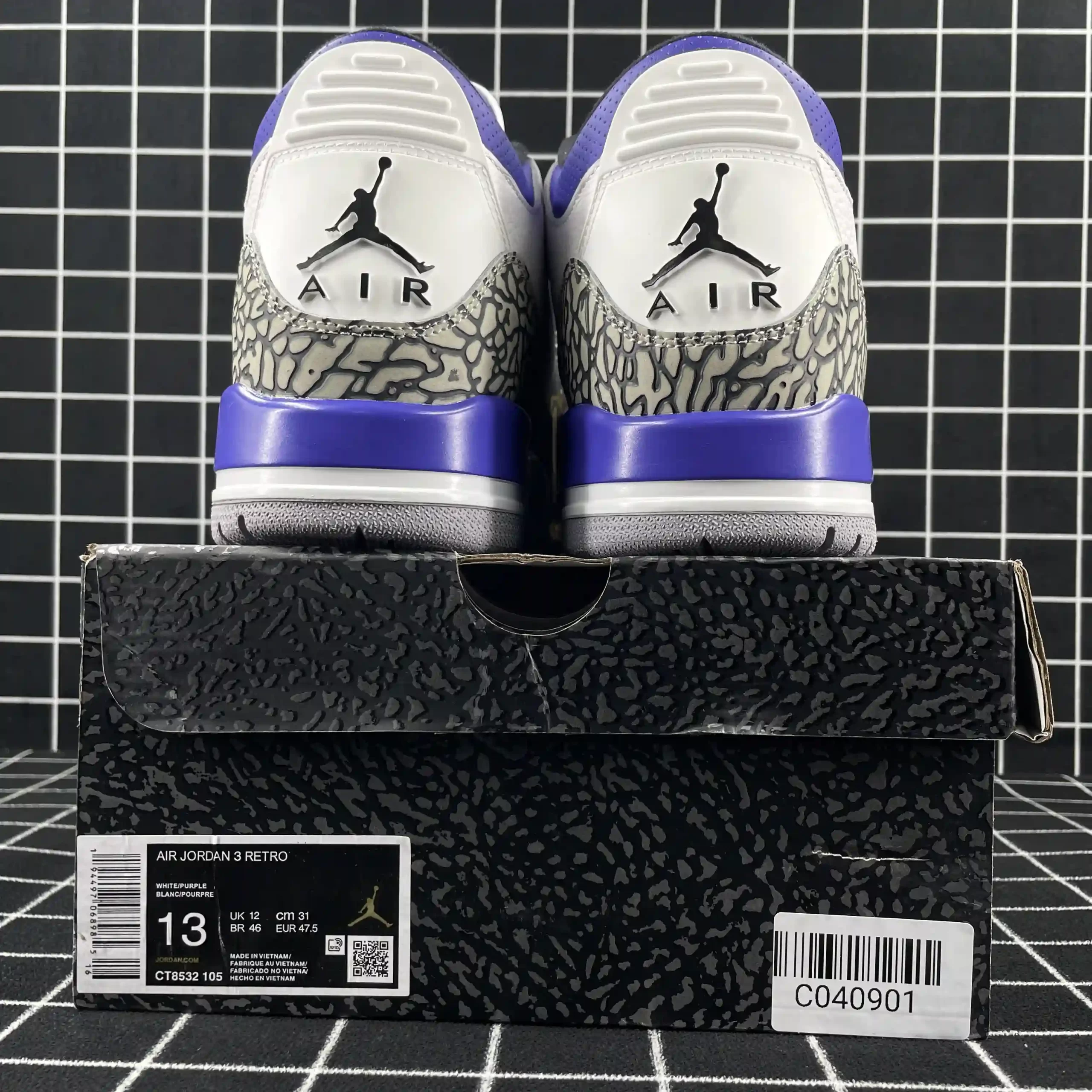 Air Jordan 3 Retro Dark Iris Replica