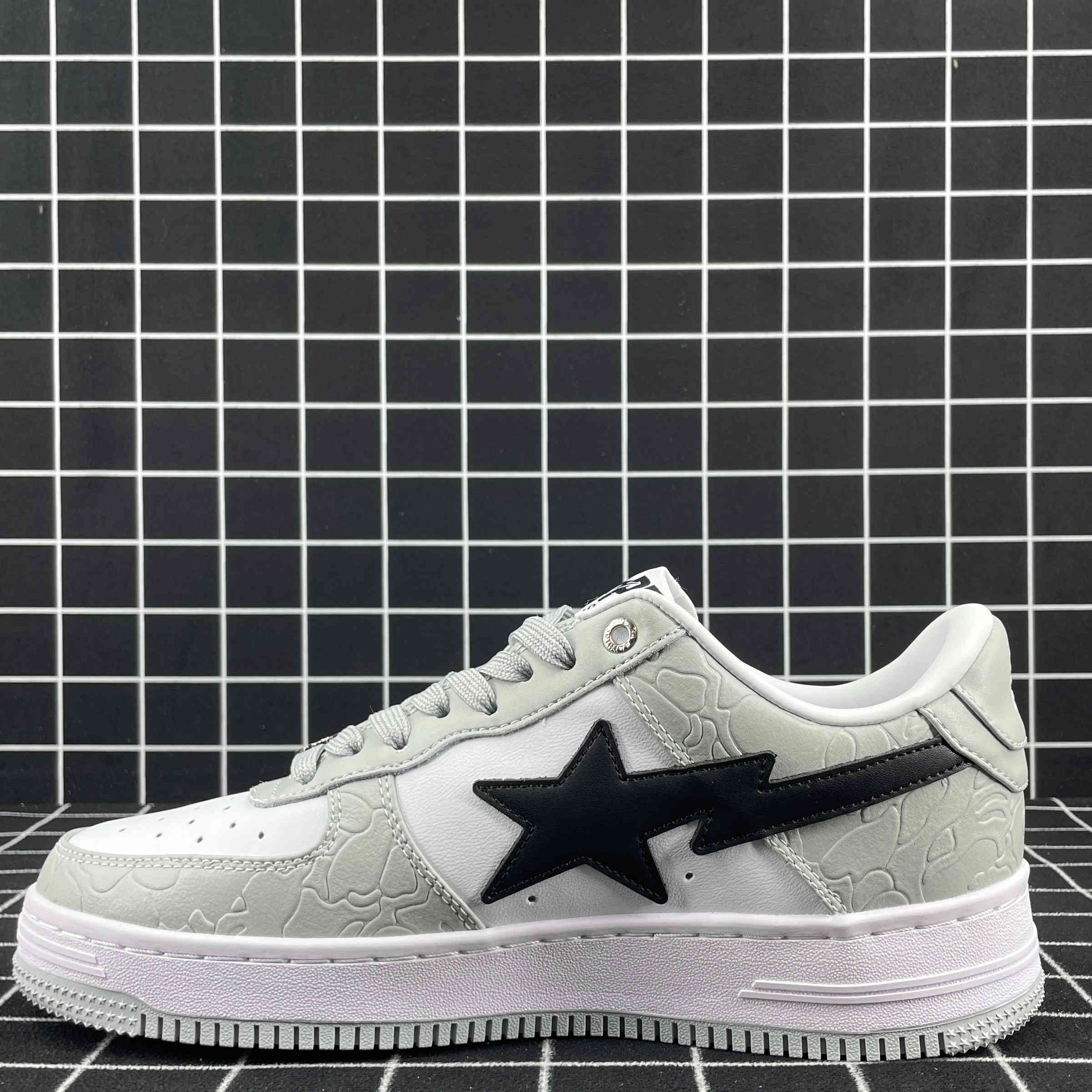 A Bathing Ape Bape Sta Low Grey Black Replica