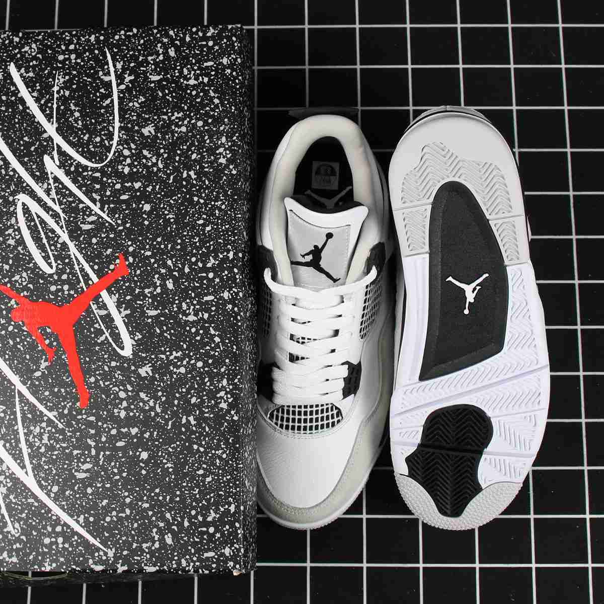 Jordan 4 Retro Military Black Replica