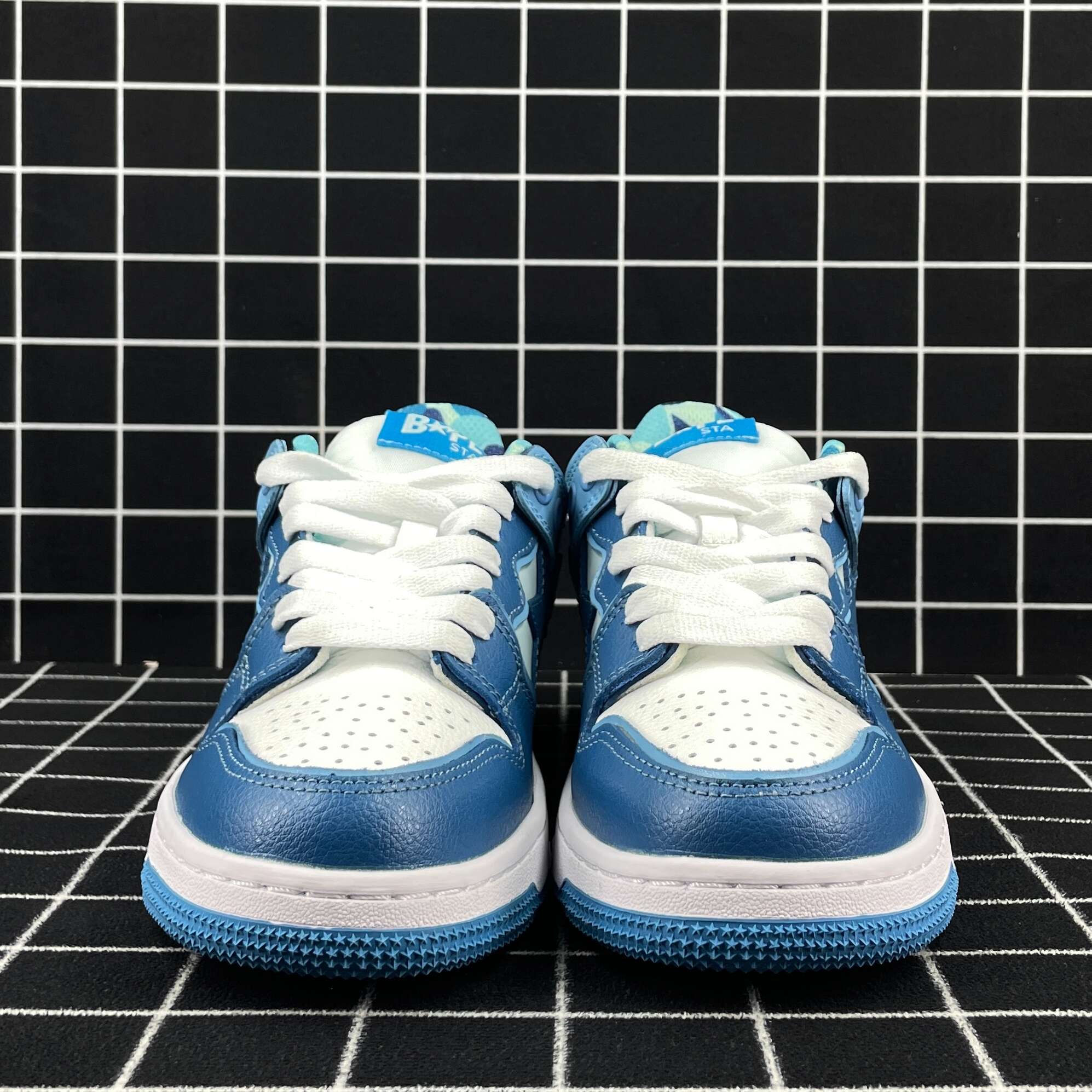 A Bathing Ape Bape Sk8 Sta ABC Camo Blue (2022) Replica