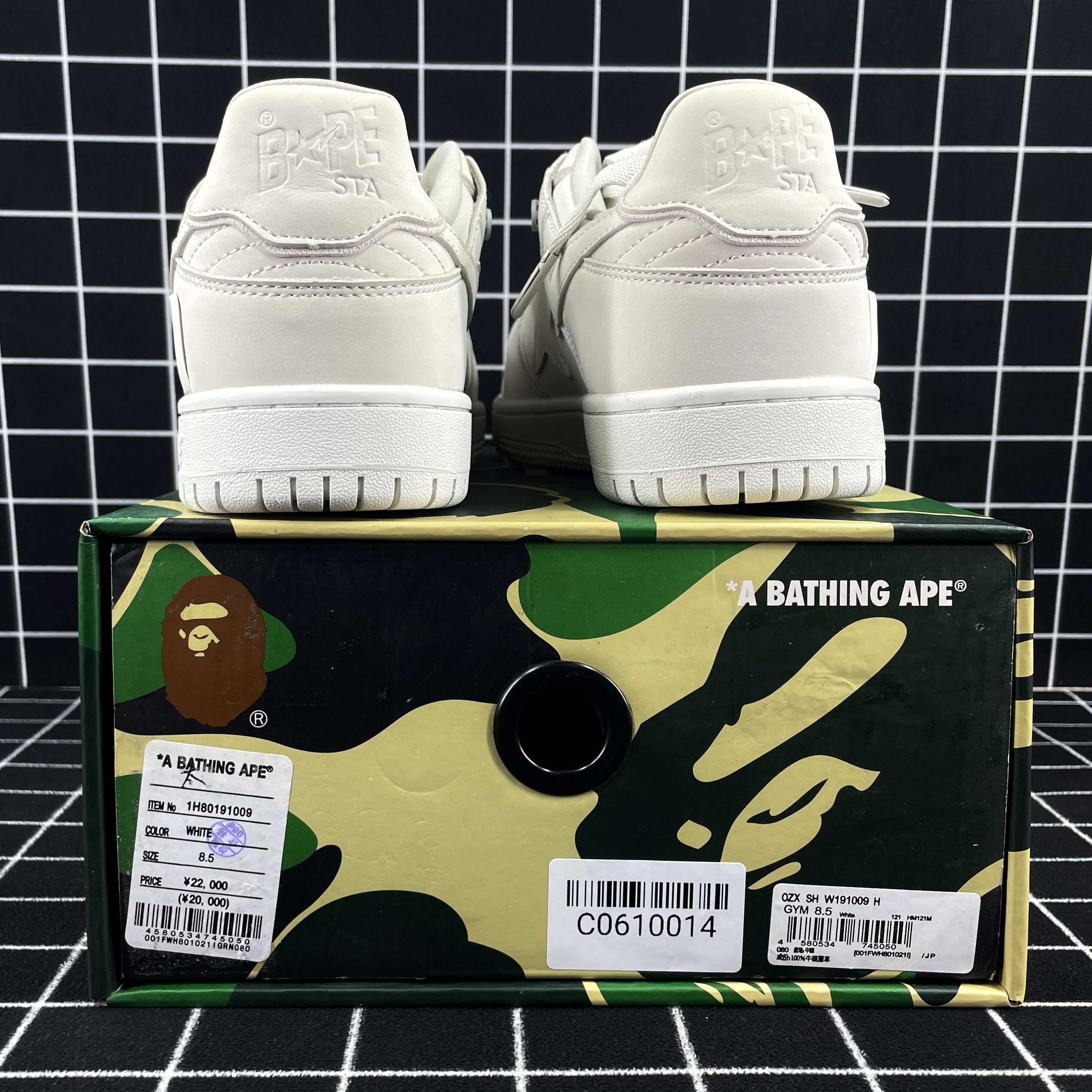 A Bathing Ape Bape Sk8 Sta Triple White Replica