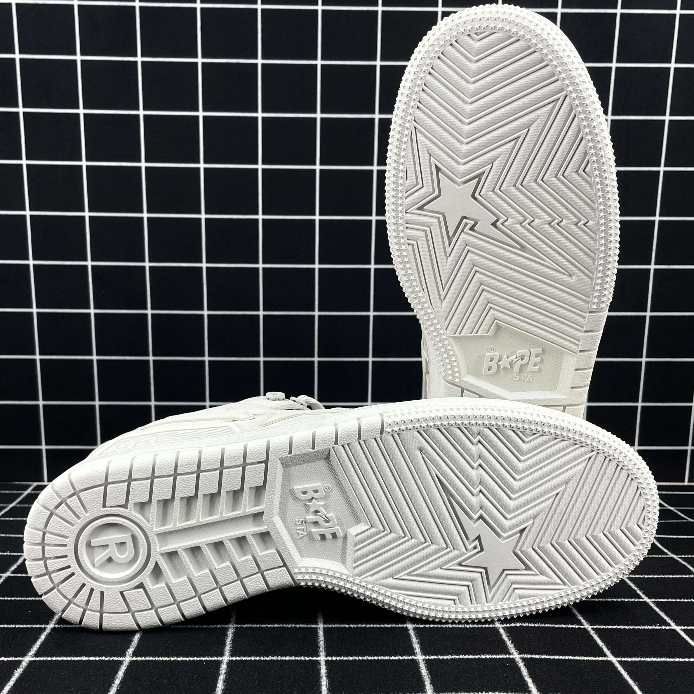 A Bathing Ape Bape Sk8 Sta Triple White Replica