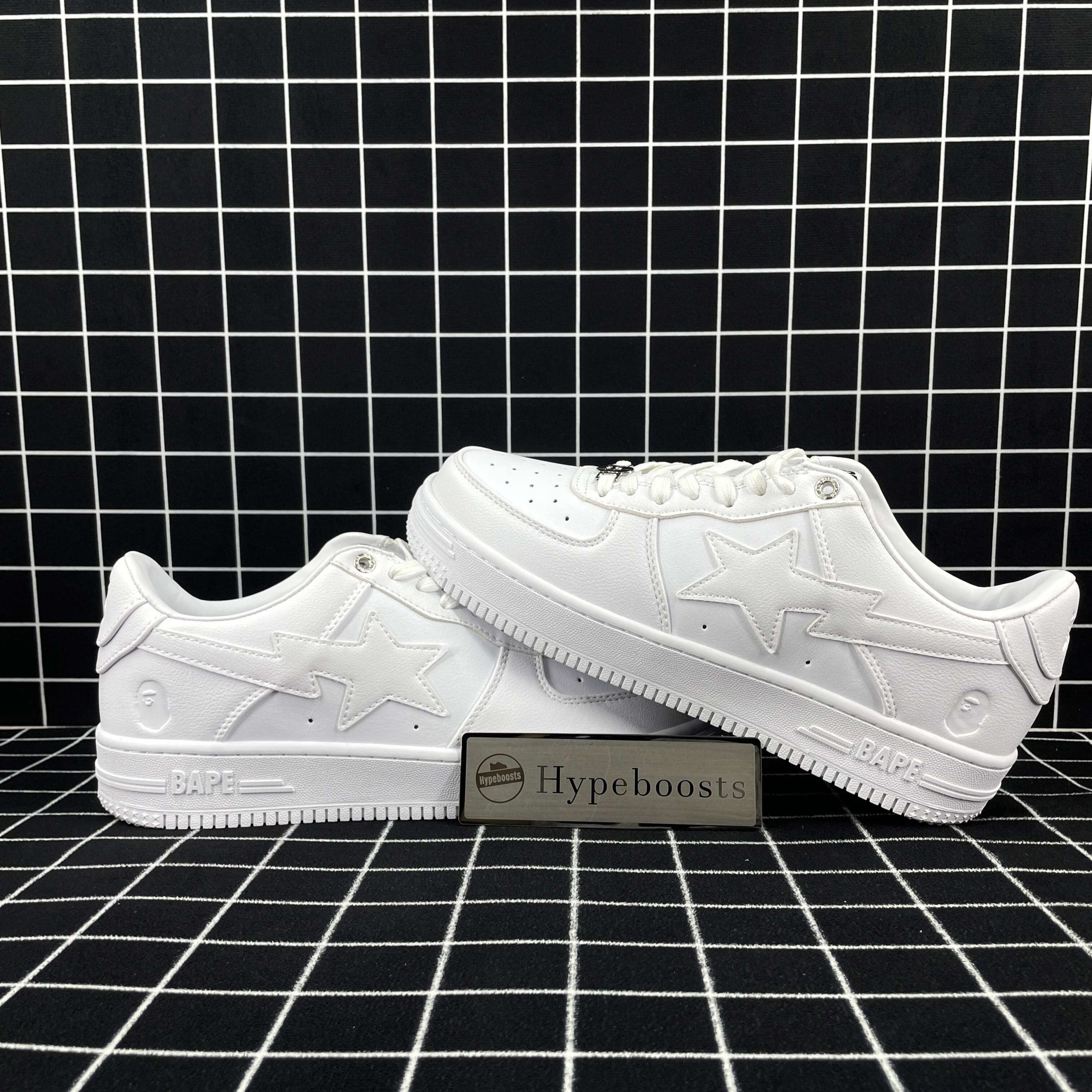 A Bathing Ape Bape Sta Low White Leather (2020) Replica