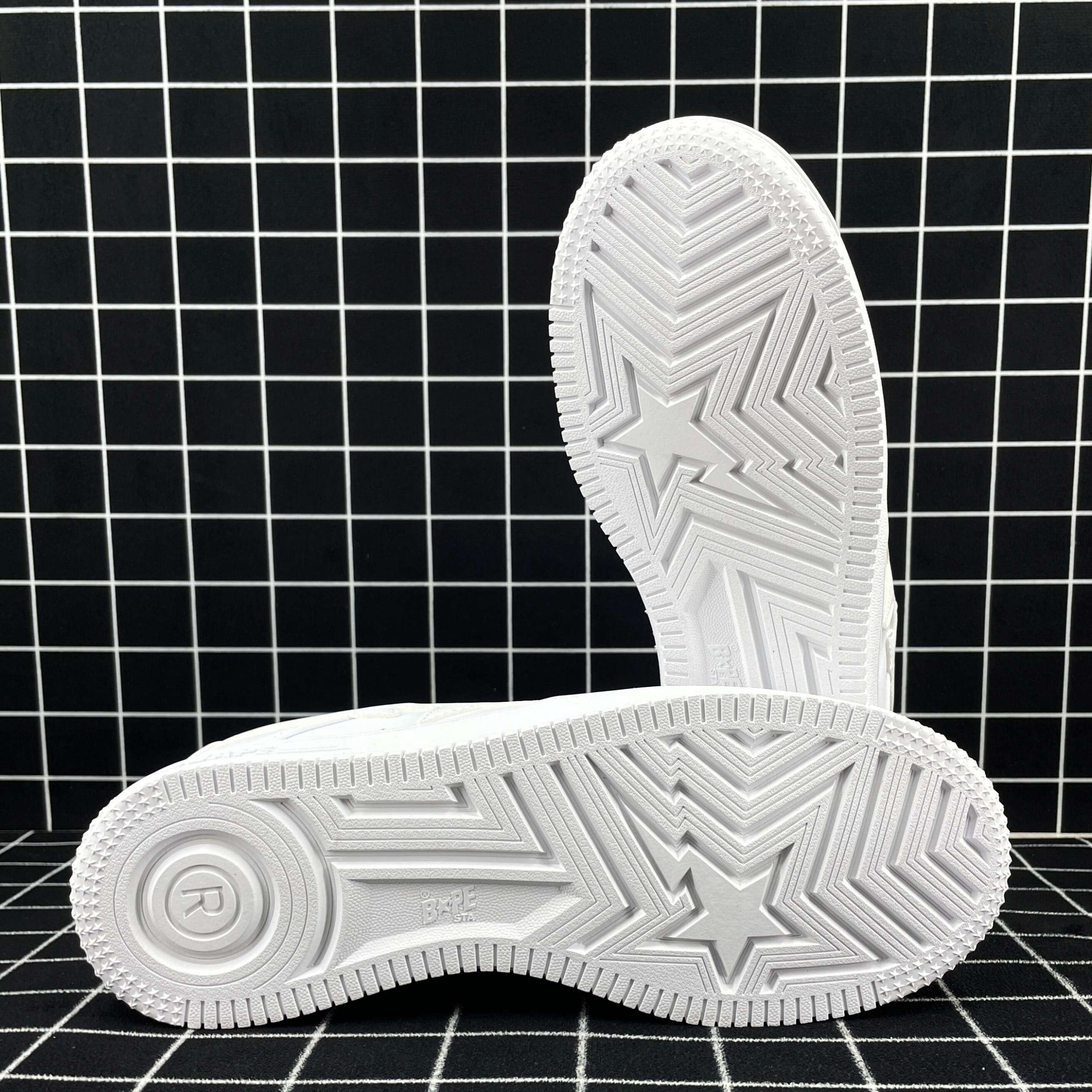 A Bathing Ape Bape Sta Low White Leather (2020) Replica