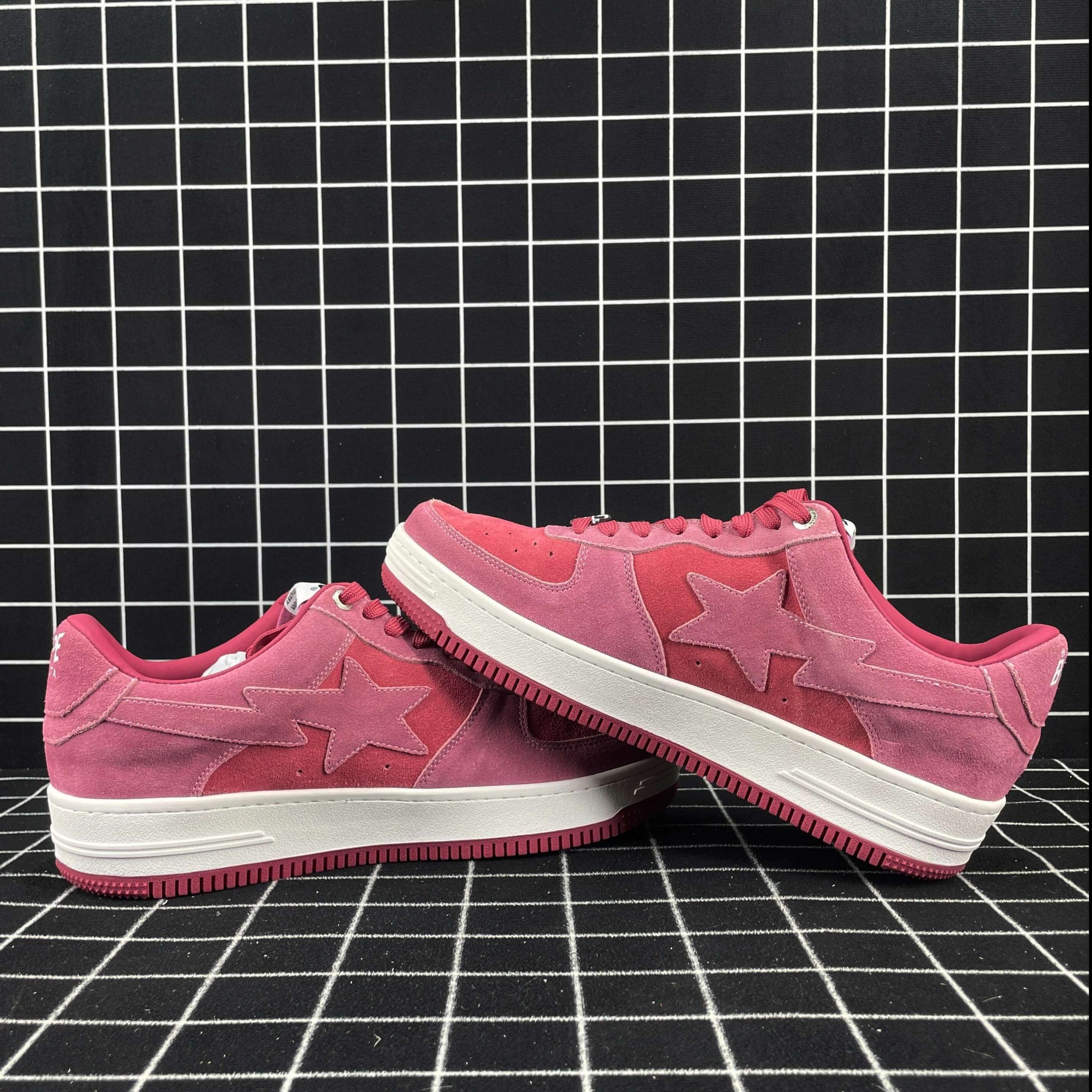 A Bathing Ape Bape Sta Pink Suede Replica