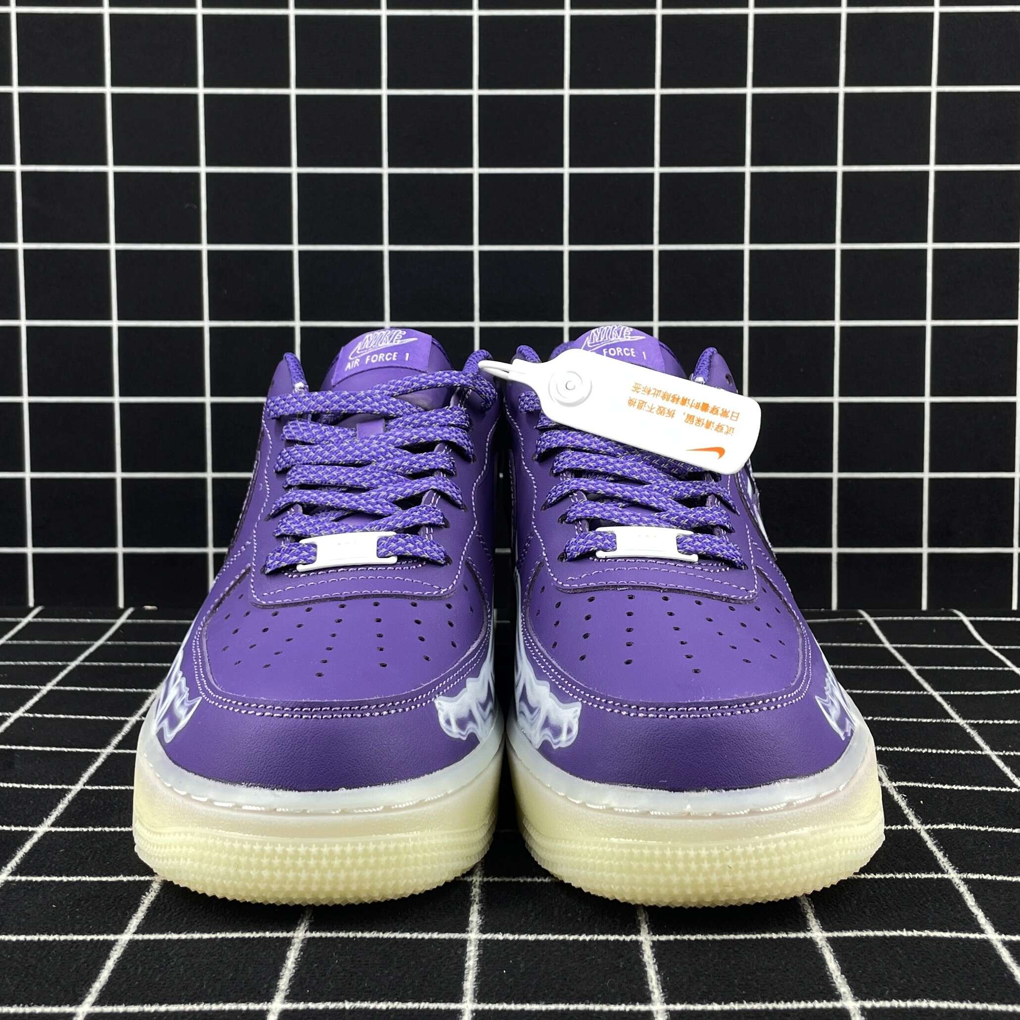 Air Force 1 Low Purple Skeleton Replica