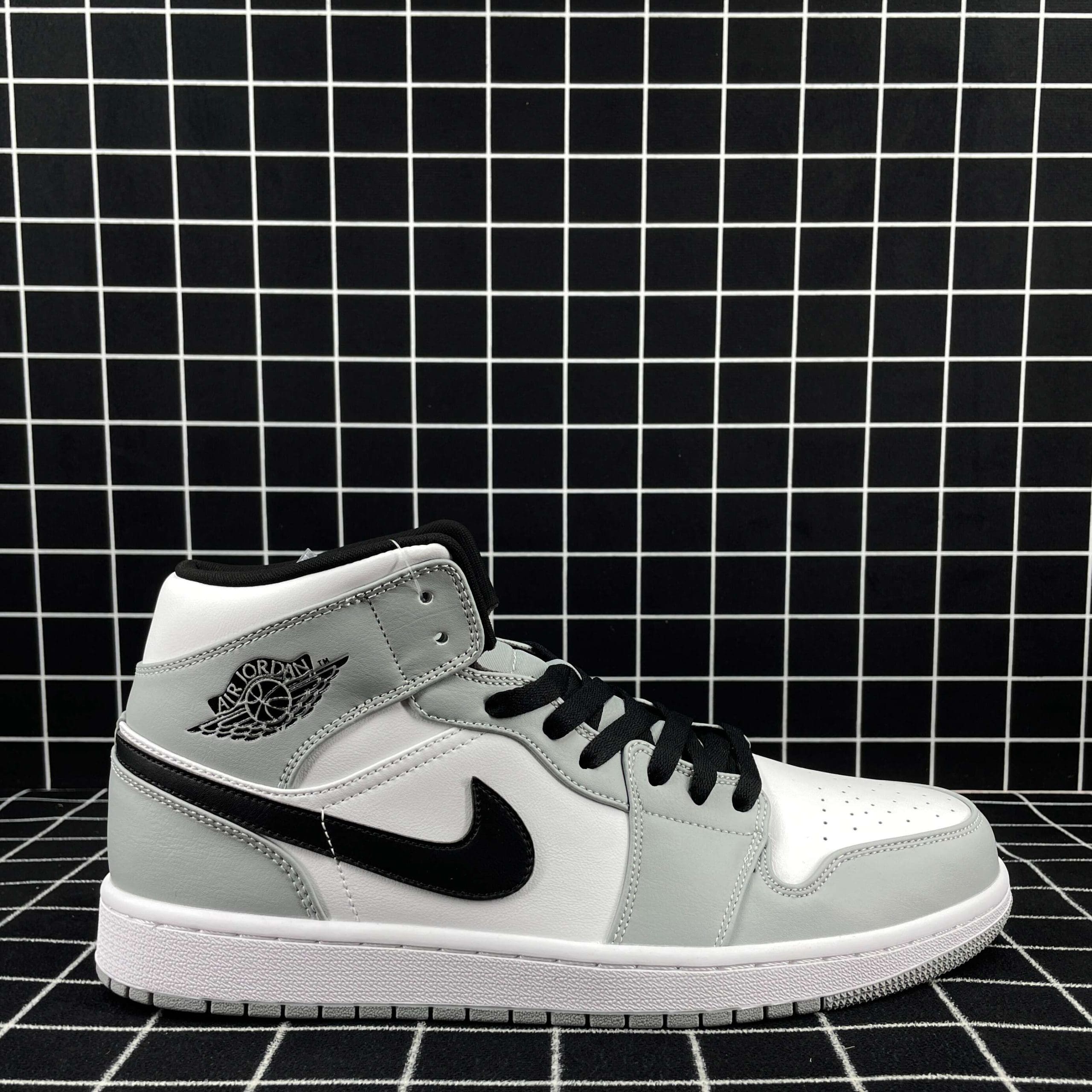 Air Jordan 1 Mid Light Smoke Grey Replica
