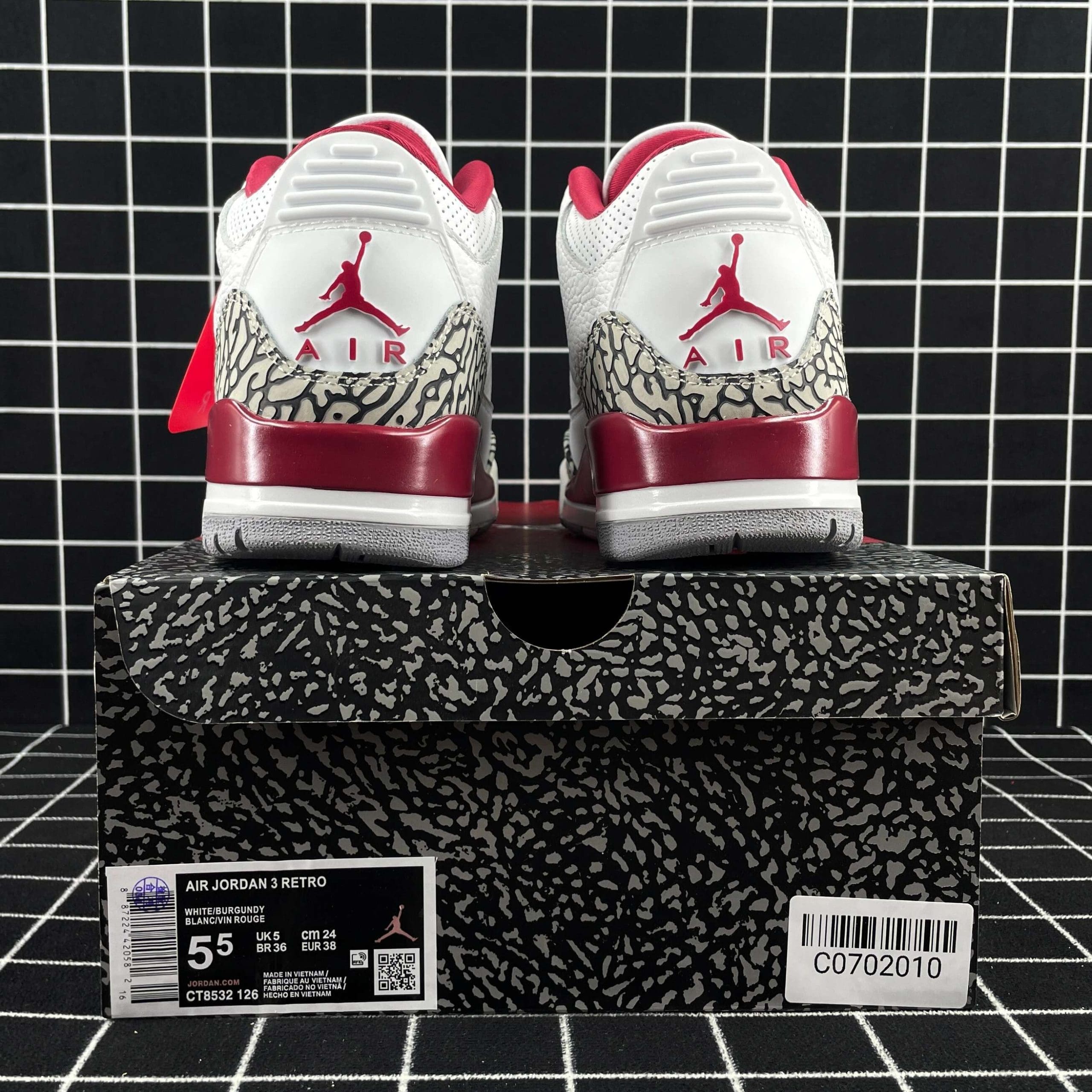 Air Jordan 3 Retro Cardinal Red Replica