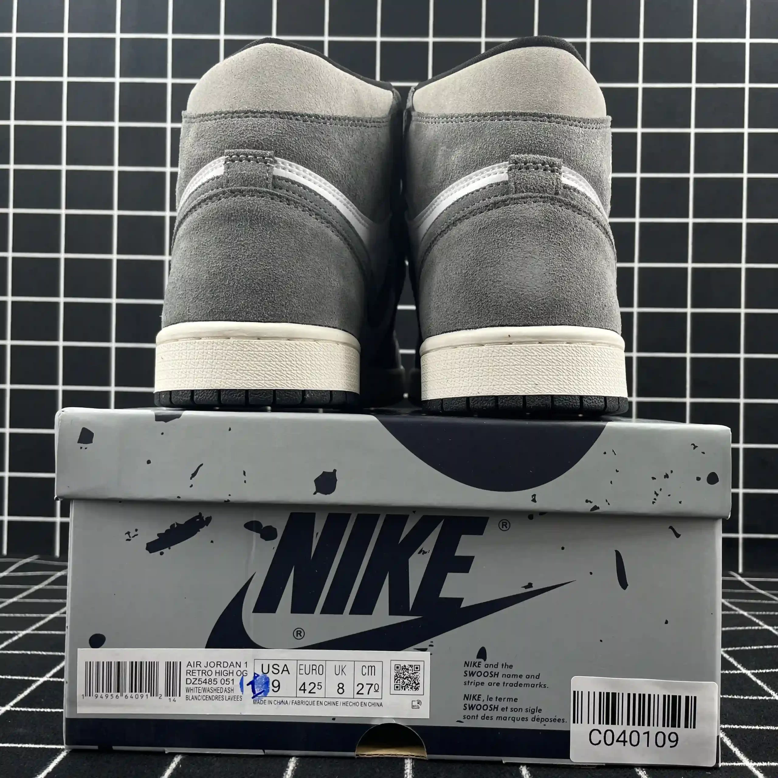 Jordan 1 Retro High OG Washed Black Replica