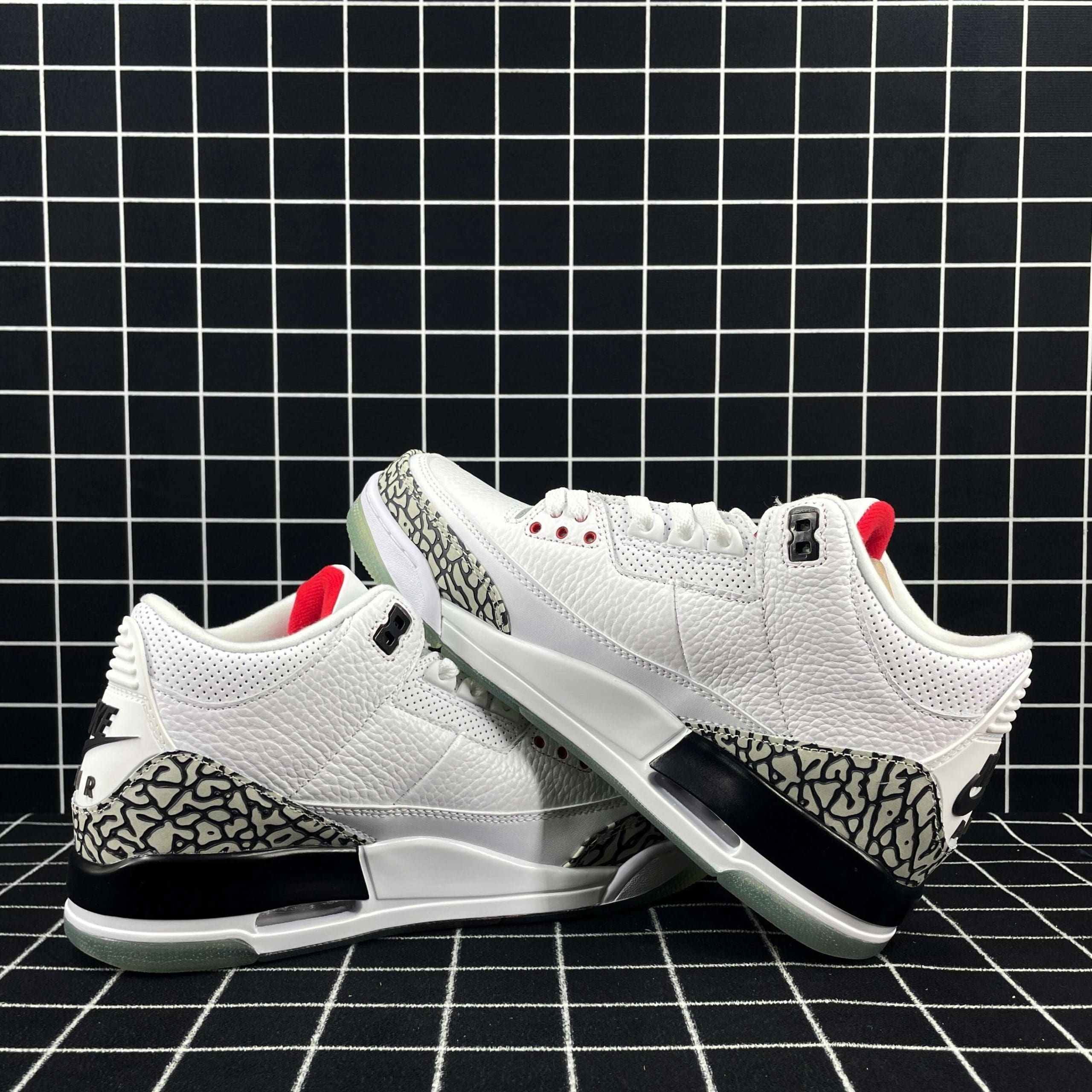 Jordan 3 Retro Free Throw Line White Cement Replica