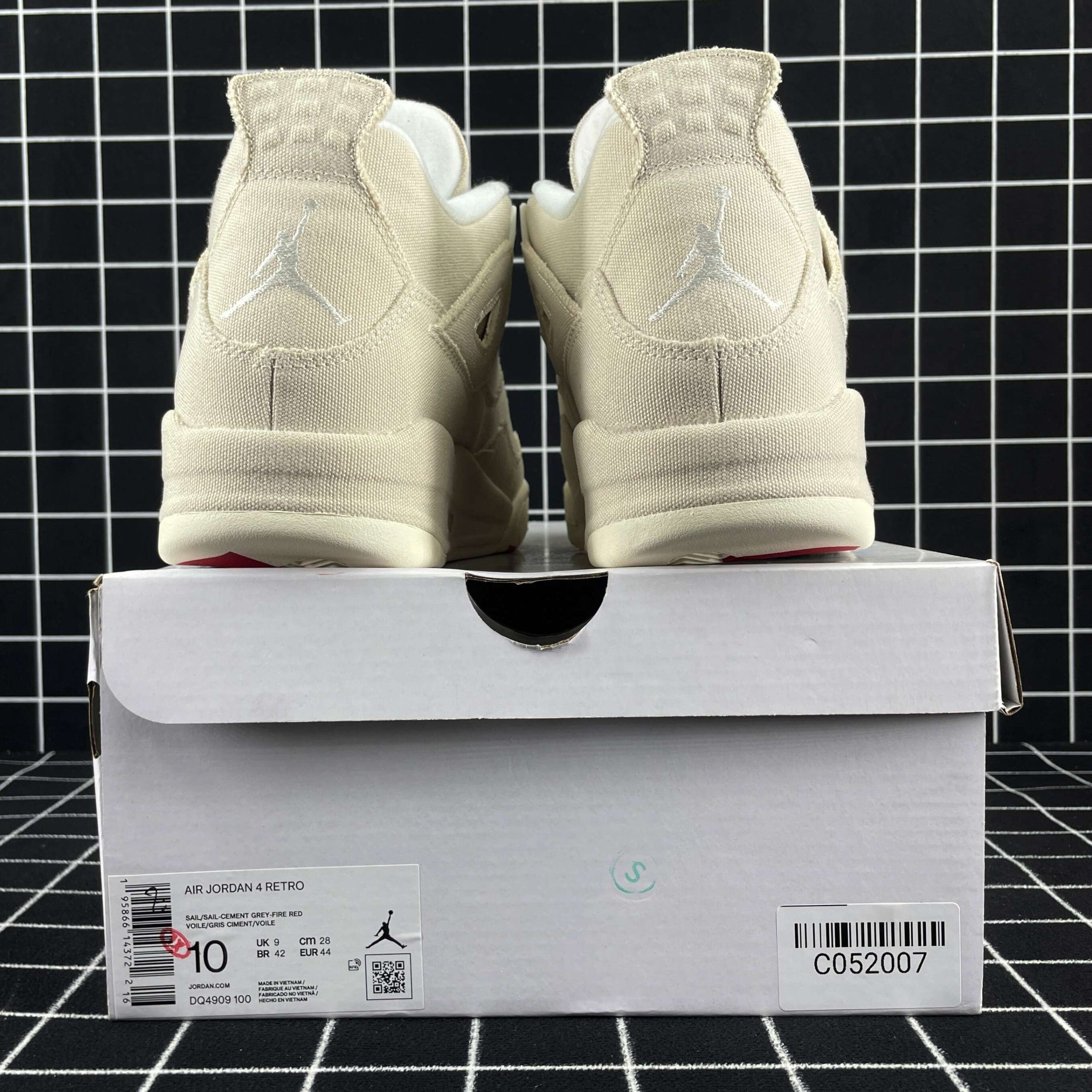 Jordan 4 Retro Blank Canvas Replica