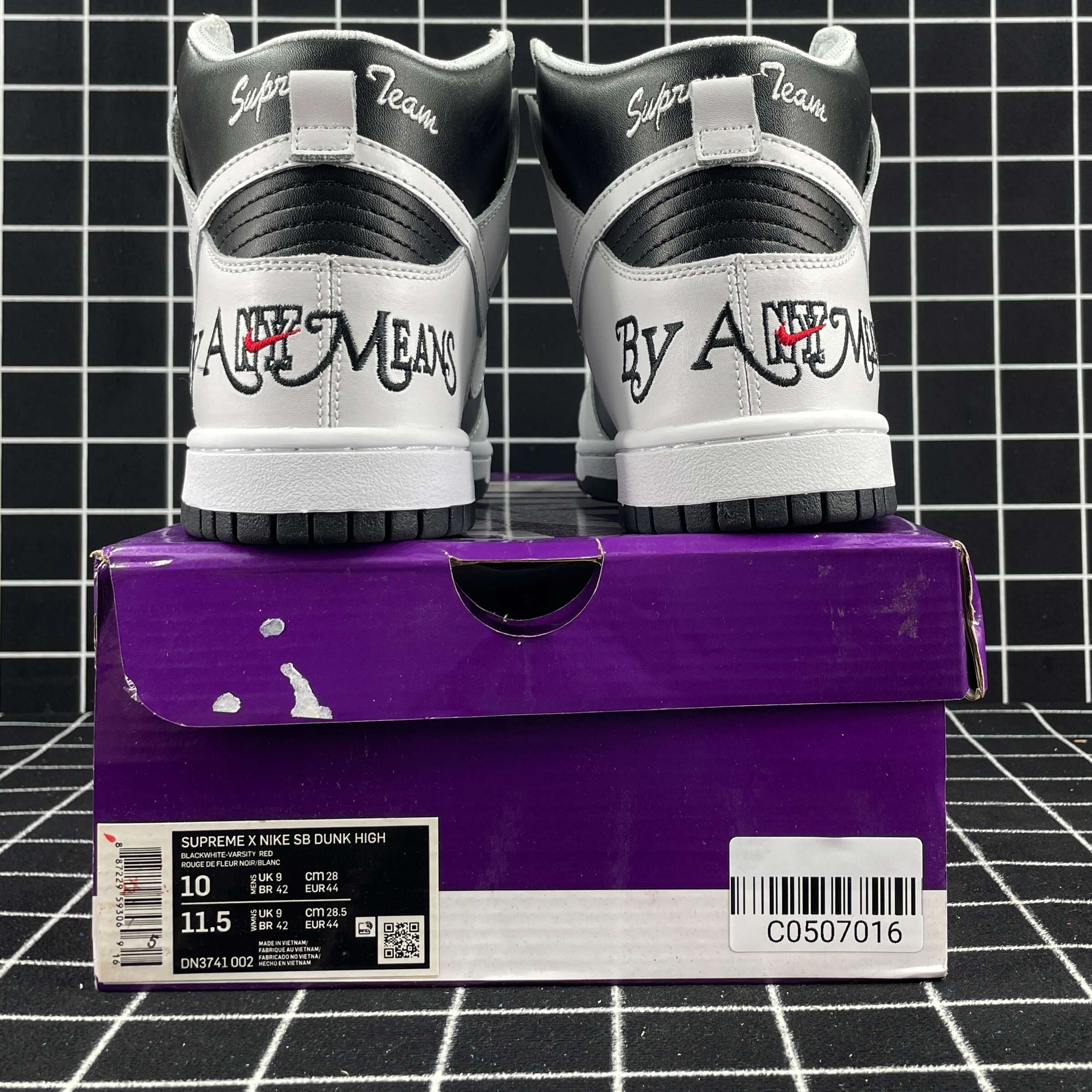 nike sb dunk high “S*pre by any means” black replica