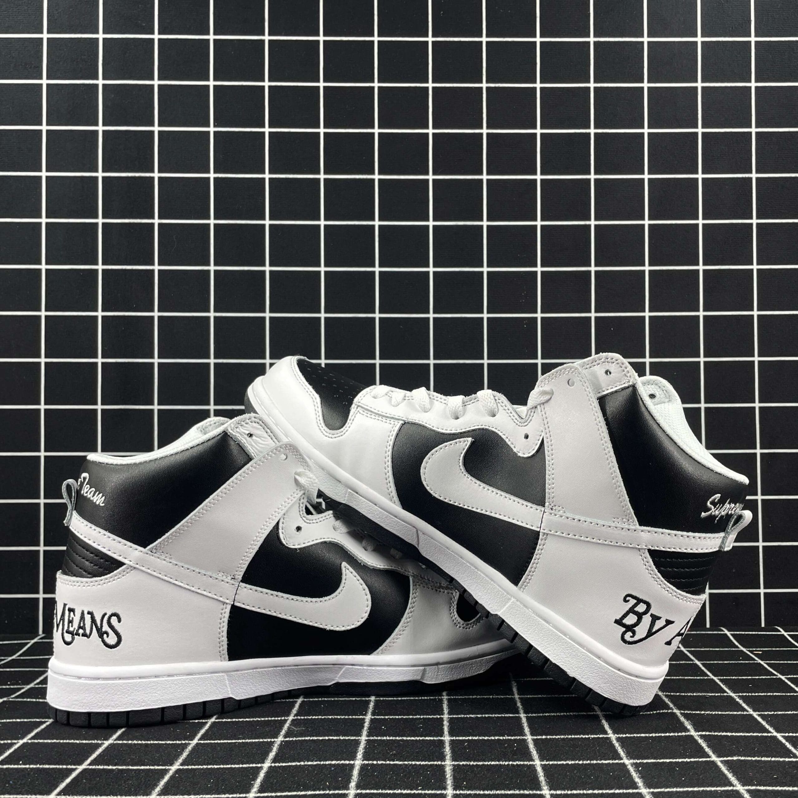 nike sb dunk high “S*pre by any means” black replica