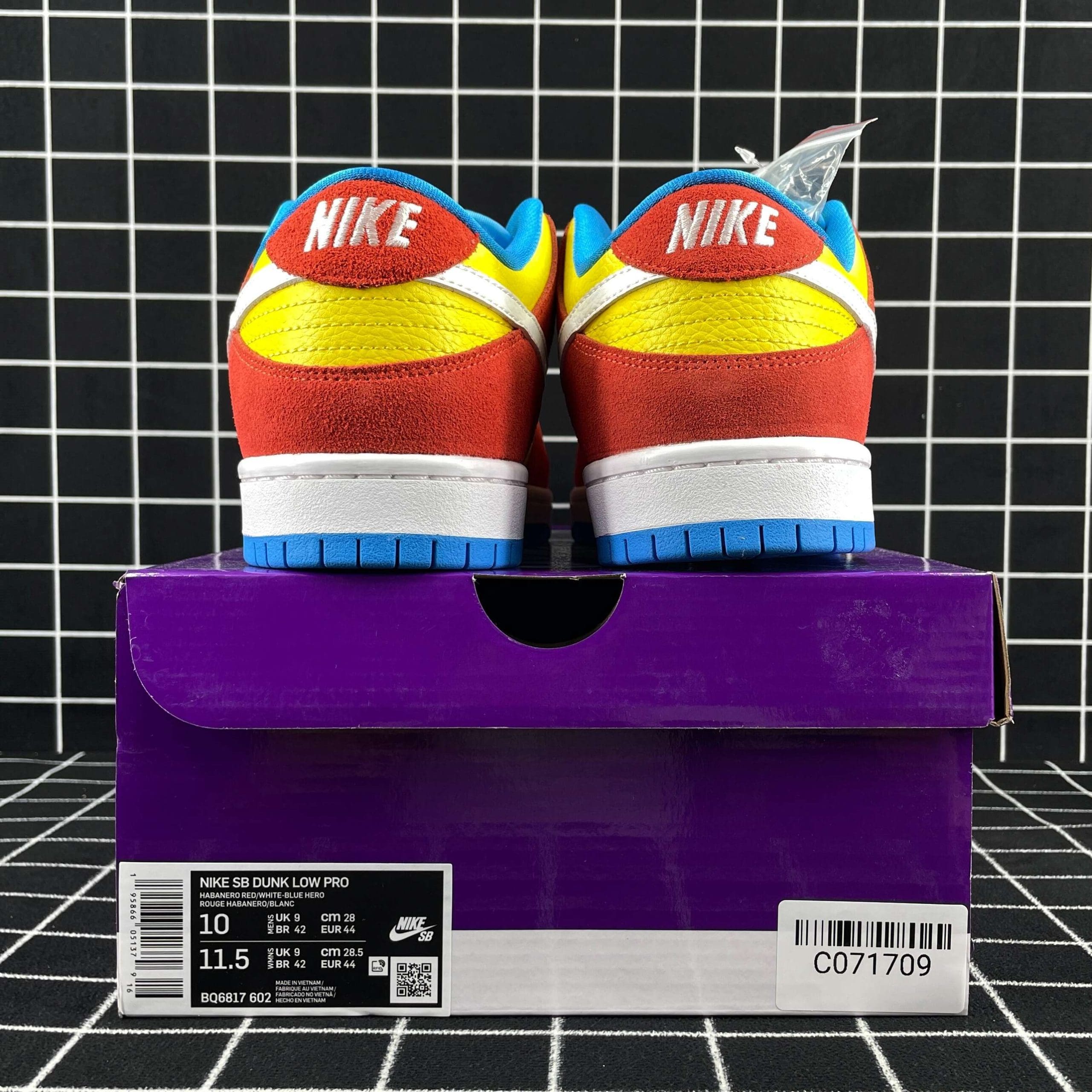 Nike SB Dunk Low Bart Simpson Replica