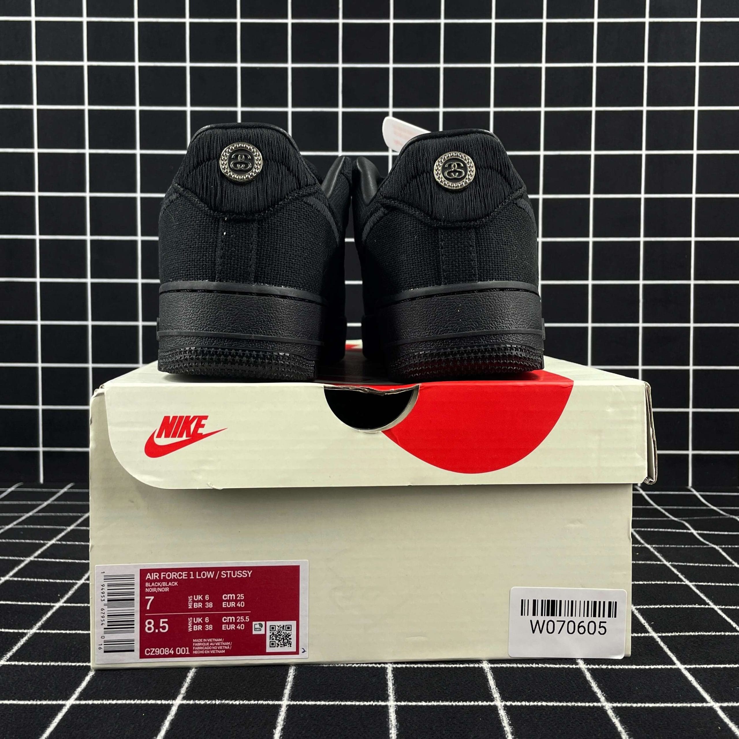 Stussy x Nike Air Force 1 Low Black Replica