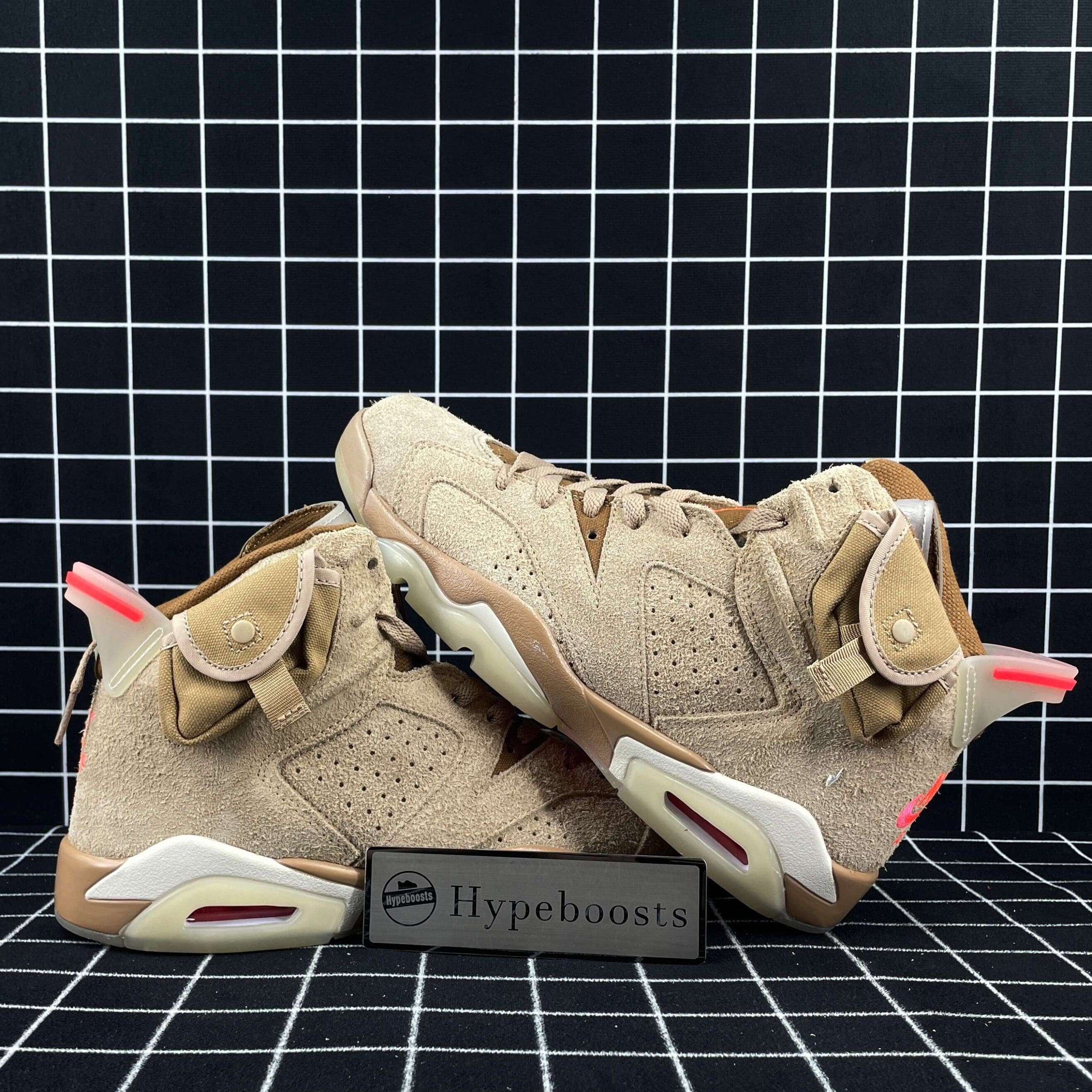 Travis Scott x Air Jordan 6 Retro British Khaki Replica