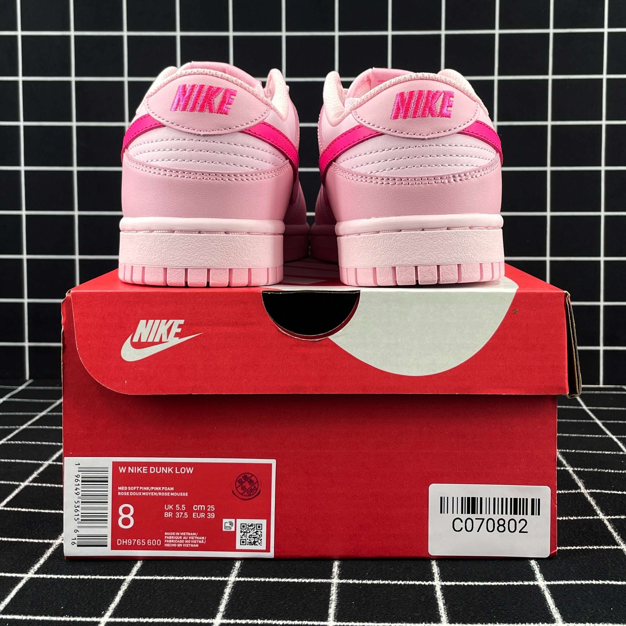 Nike Dunk Low Triple Pink (PS) Replica
