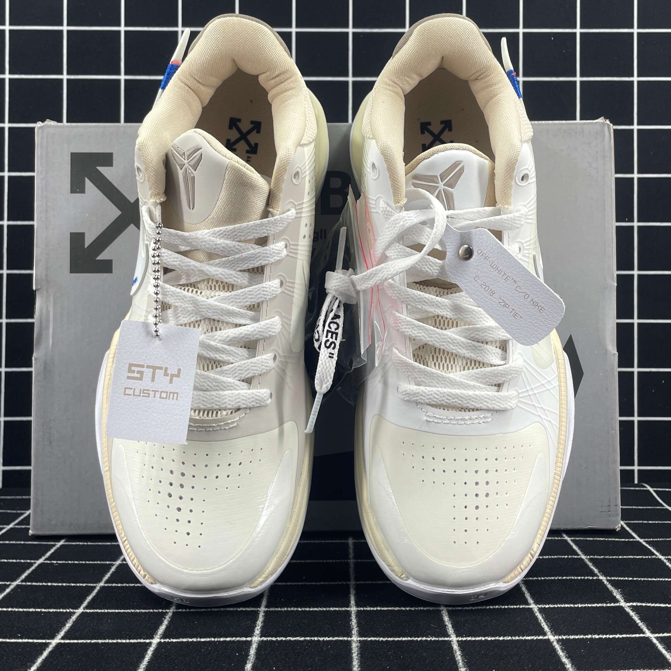 White x Nike Zoom Kobe 5 Sail Replica