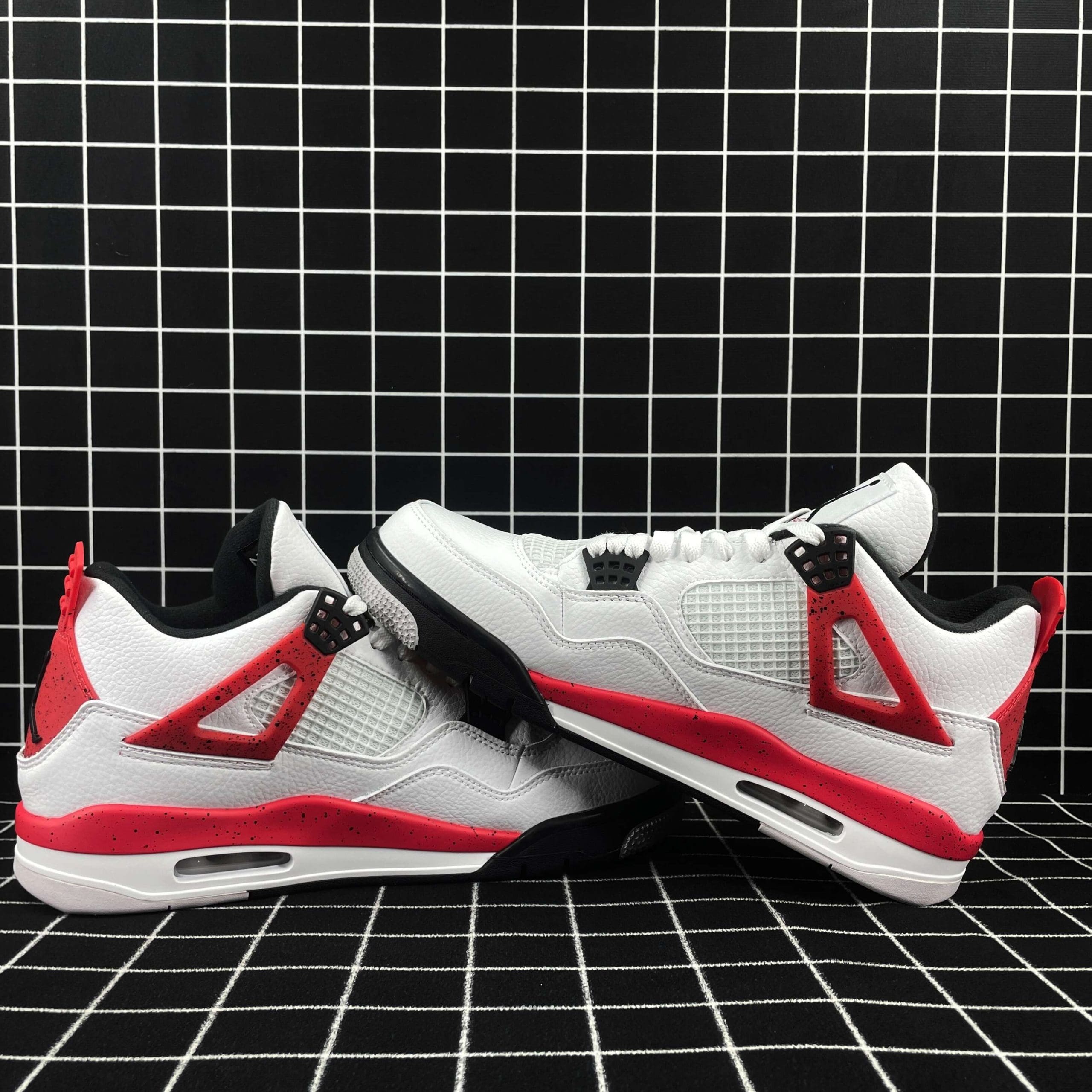 Jordan 4 Retro Red Cement Replica