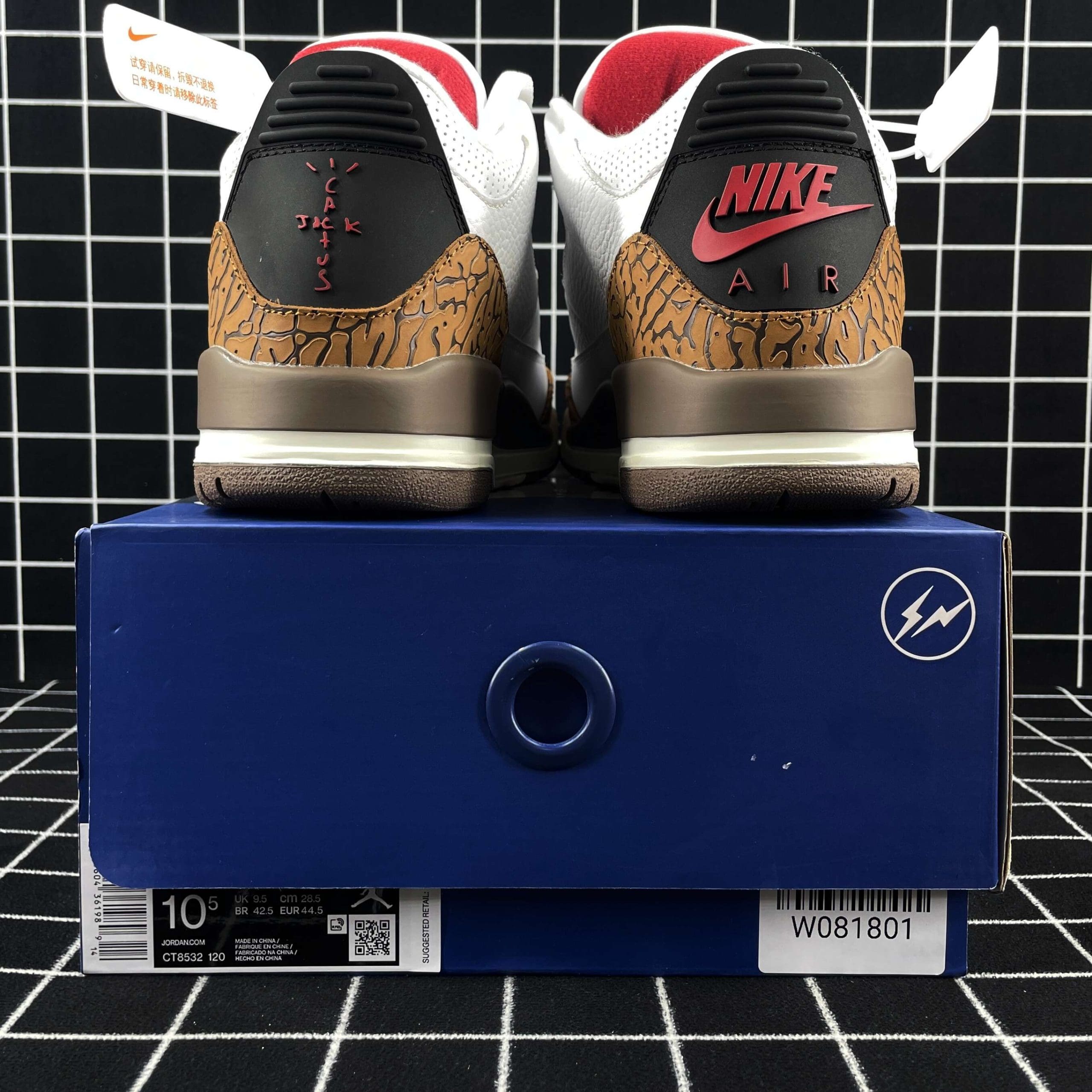 Travis Scott x Air Jordan 3 Palomino Replica