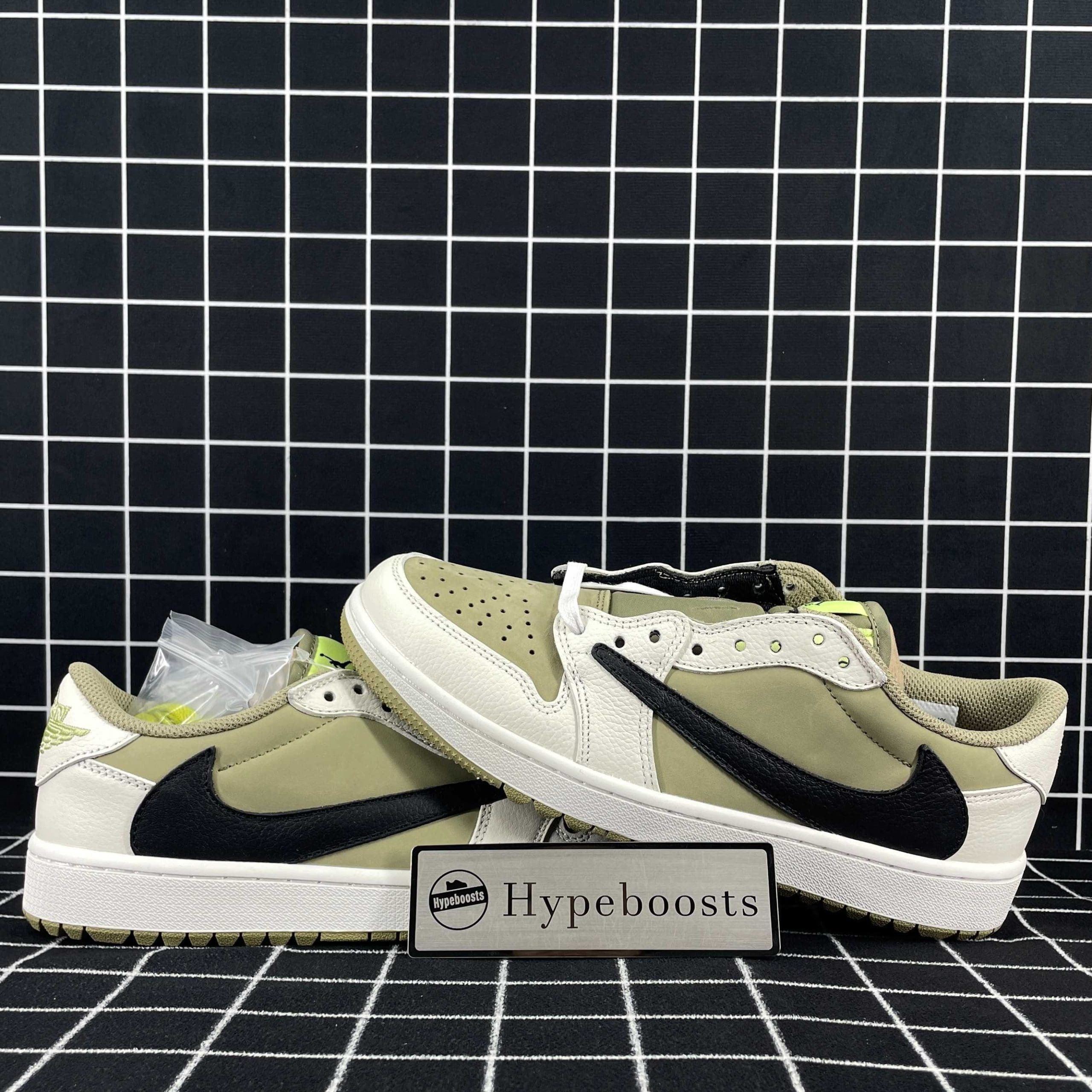 Jordan 1 Retro Low Golf Travis Scott Neutral Olive Replica