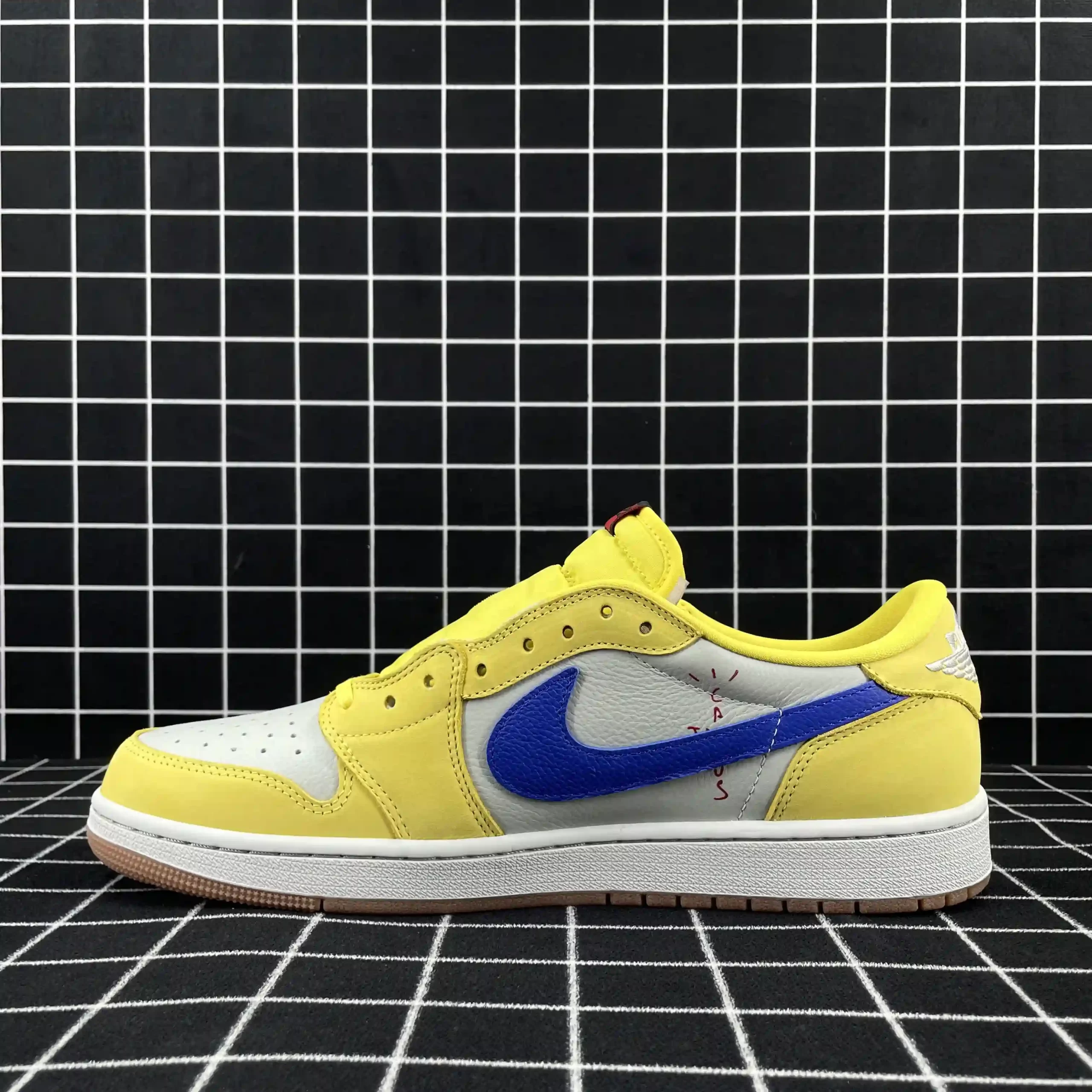 Travis Scott x Air Jordan 1 Low OG Canary Replica