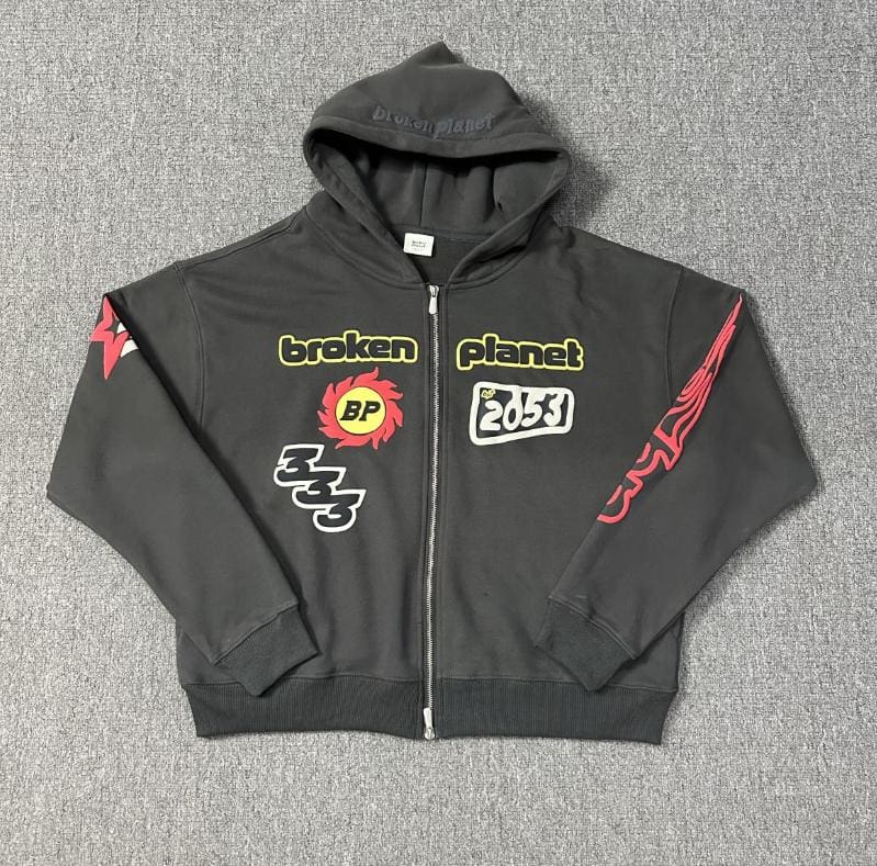 Broken Planet Puff Print Hoodie 2