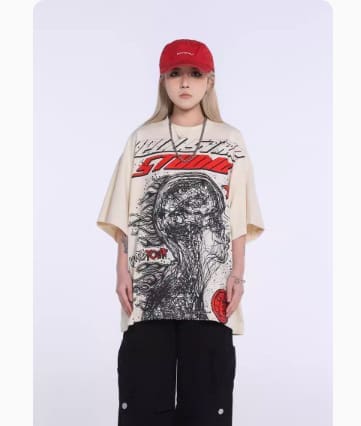 H*lst*r vintage full printed tee