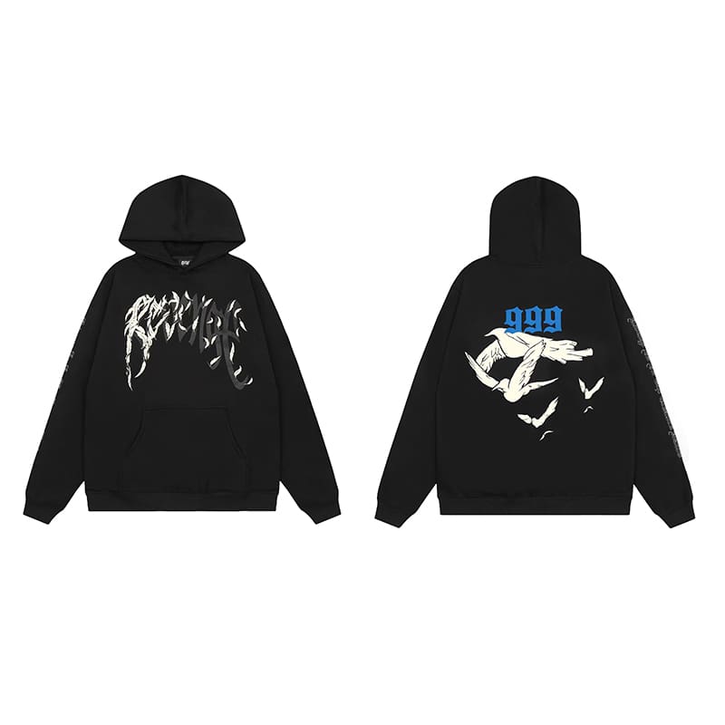 Revenge Keel Smoke Skull Hoodie 2