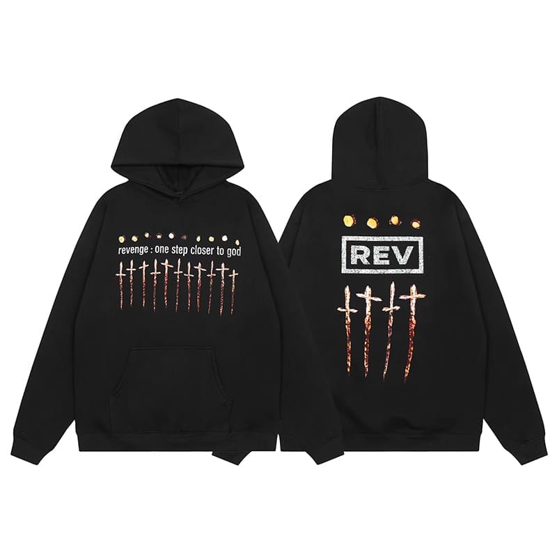 Revenge Keel Smoke Skull Hoodie 2