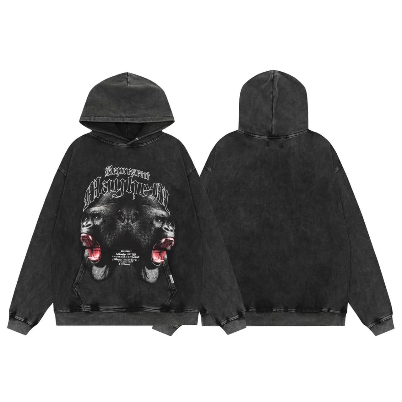 Represent Vintage Washed Doberman Pinscher Hoodie