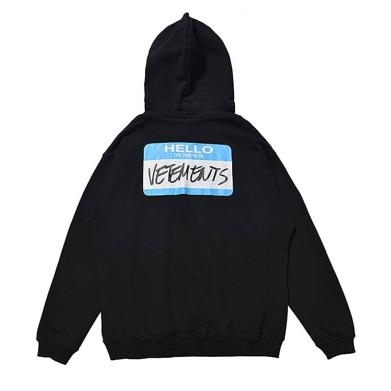 Vetements Express Letter Print Hoodie