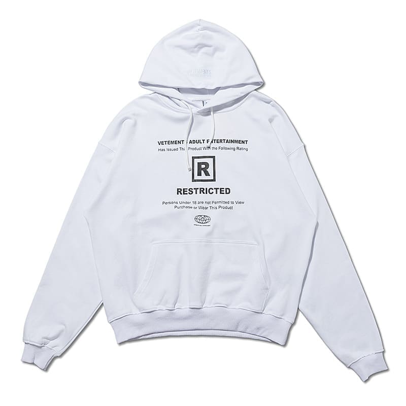 Vetements Express Letter Print Hoodie