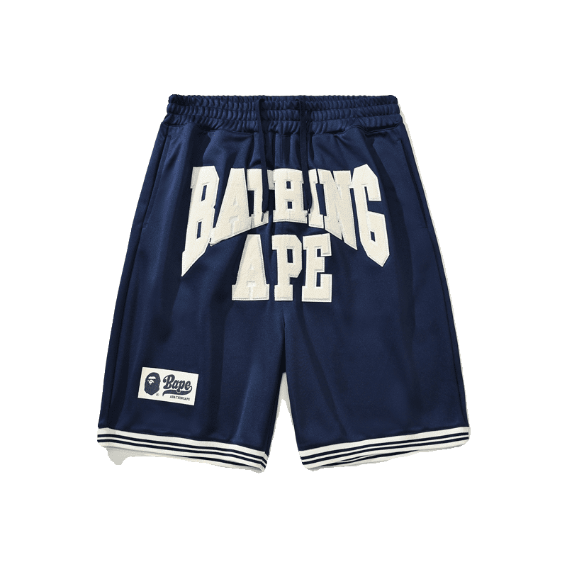 Bape Letter Embroidery Shorts