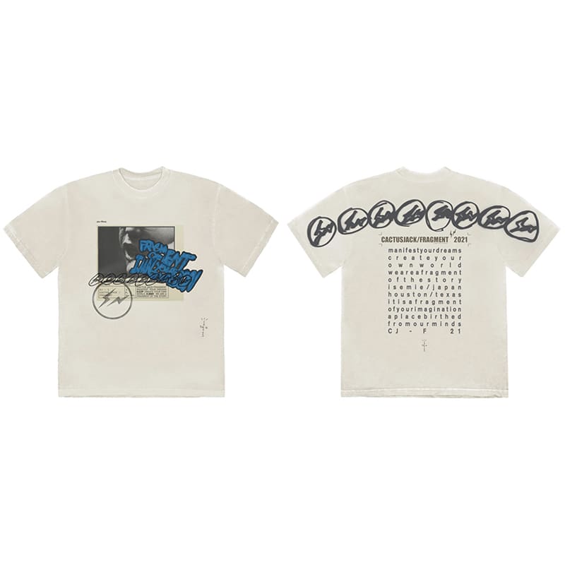 Travis Scott Cactus Jack Kaws Lightning Tee