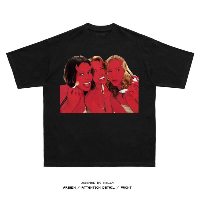 Sicko1993 3Girl Loose Print Tee