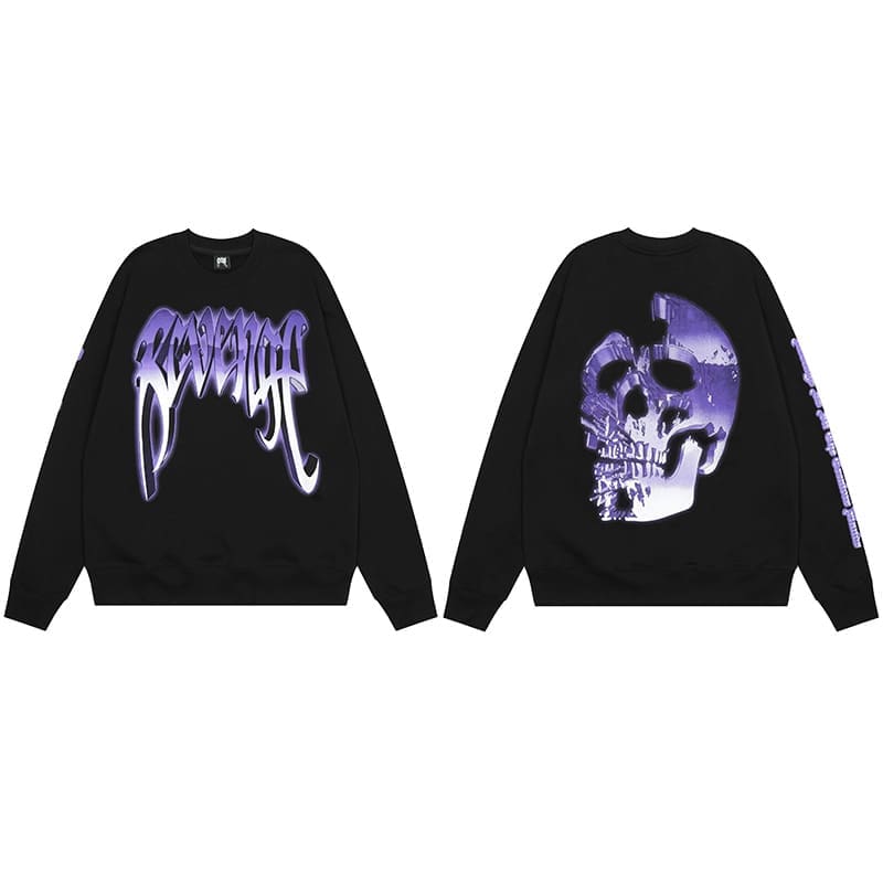 Revenge Metal Skull Sweater