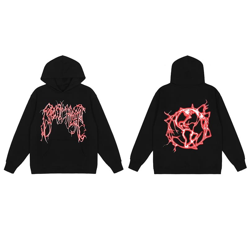 Revenge Keel Smoke Skull Hoodie 2