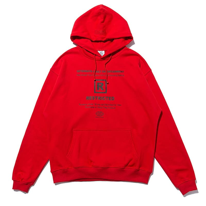 Vetements Express Letter Print Hoodie