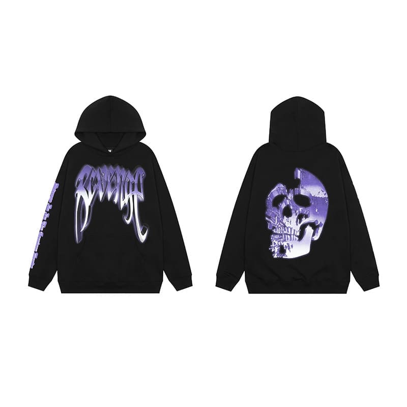 Revenge Keel Smoke Skull Hoodie 2