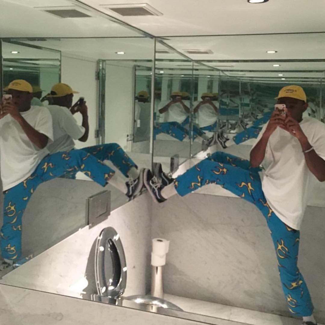 Golf Wang Blue Flame Straight-Leg Pants