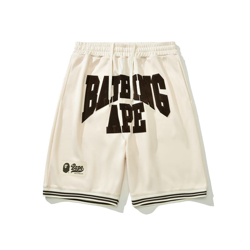 Bape Letter Embroidery Shorts