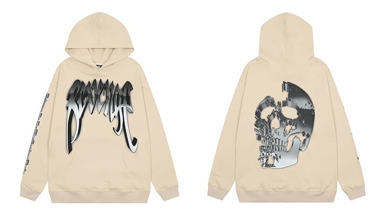 Revenge Keel Smoke Skull Hoodie 2