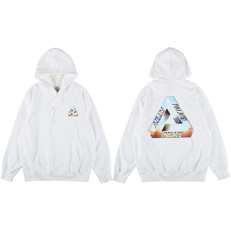 European Skateboard Triangle Print Hoodie