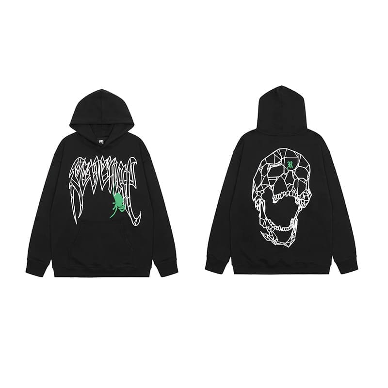 Revenge Keel Smoke Skull Hoodie 2