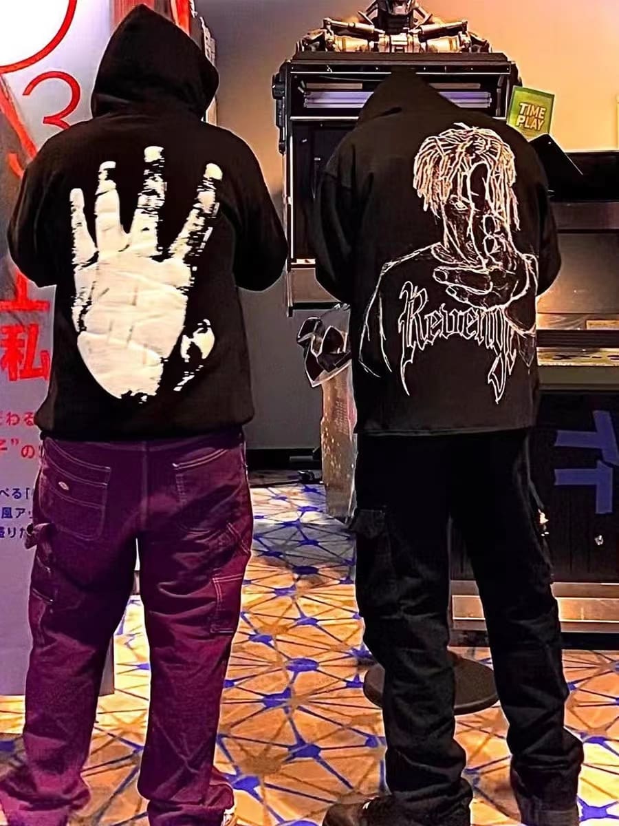 Revenge Keel Smoke Skull Hoodie 2